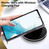 Premium Leather Samsung Cases with Crossbody Lanyard - CaseShoppe