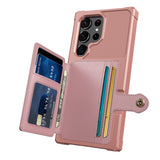 Leather Flip Wallet Samsung Cases - CaseShoppe Samsung Galaxy S23 / Rose Gold