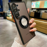 Luxury MagSafe Transparent Matte Samsung S23 Cases - CaseShoppe Samsung S23 Ultra / Black