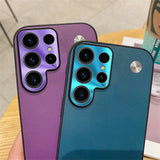 Vintage Leather Plating Samsung Cases