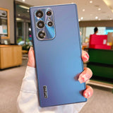 Matte Metallic Shockproof Samsung Case - CaseShoppe Samsung S22 Ultra / Navy Blue