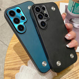 Vintage Leather Plating Samsung Cases