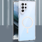 Transparent Magnetic Wireless Charging Samsung Cases