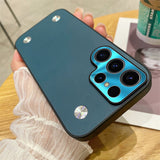 Vintage Leather Plating Samsung Cases