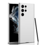 Luxury Matte Silicone Samsung S23 Cases - CaseShoppe Samsung Galaxy S23 / Silver White