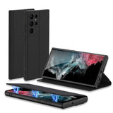 Flip Cover Leather Samsung S23 Cases - CaseShoppe Samsung Galaxy S23 / Black