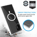 Transparent Magnetic Wireless Charging Samsung Cases