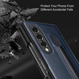 Fashionable Leather Samsung Z Fold Case with Pen Slot - CaseShoppe