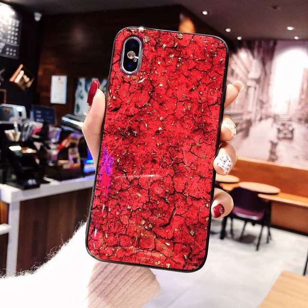 Gold Marble Samsung Case - CaseShoppe For Samsung A90 5G / Red