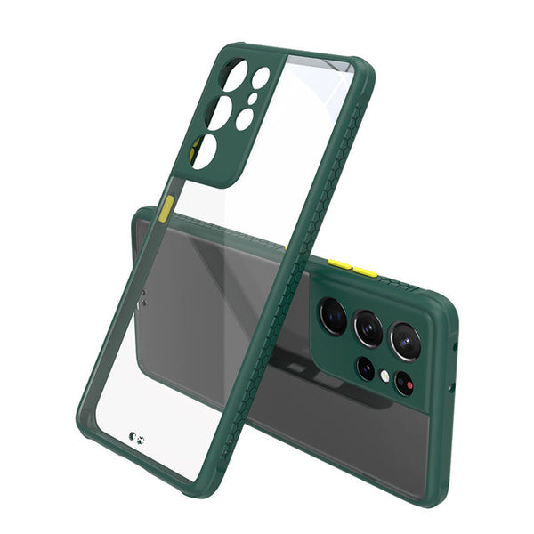 Modern Clear Silicone Samsung Cases. - CaseShoppe Samsung S22 Ultra / Dark Green