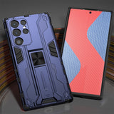 Sturdy Armor Samsung Case - CaseShoppe Samsung Galaxy S22 Ultra / Navy Blue