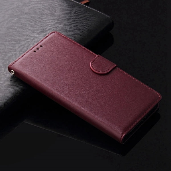 Classic Wallet Leather Samsung Cases - CaseShoppe Samsung S22 Ultra / Wine