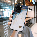 Gold Foil Feather Samsung Cases - CaseShoppe Samsung S22 Ultra / 04