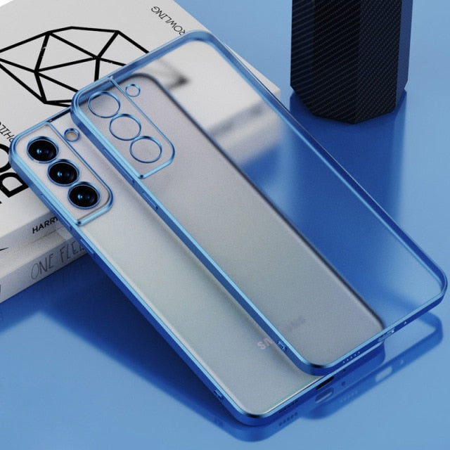 Matte Translucent Samsung Cases - CaseShoppe Samsung S22 Pro / Blue
