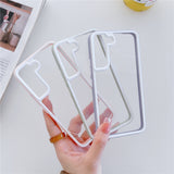 Pastel Border Transparent Samsung Cases - CaseShoppe