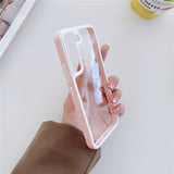 Pastel Border Transparent Samsung Cases - CaseShoppe Samsung Galaxy A13 5G / Pink