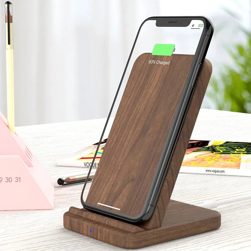 Wooden Wireless Charger for  Samsung S24 S23 S22