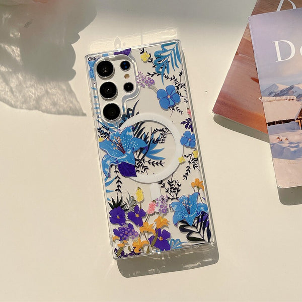 MagSafe Retro Flower Samsung Galaxy Cases - CaseShoppe For Samsung S23 / a