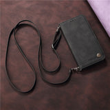 Leather Flip Samsung Galaxy Cases - CaseShoppe Samsung S23 Ultra / Black