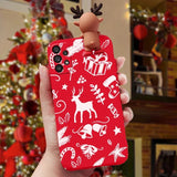 3D Reindeer Santa Snowman Christmas Samsung Galaxy Cases