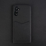 Luxury Genuine Leather Samsung Cases with Storage Pocket - CaseShoppe Samsung S20 / black