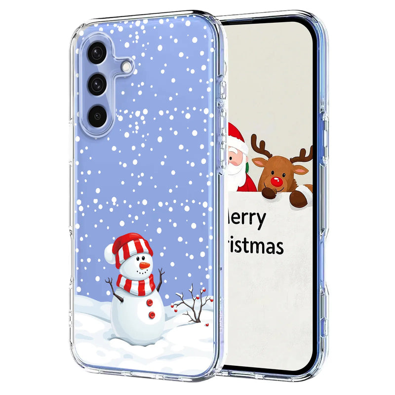 Christmas Reindeer Snowman Samsung Galaxy Cases