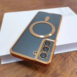 Plating Luxury For Magsafe Samsung Case - CaseShoppe Samsung S23 Ultra / Gold