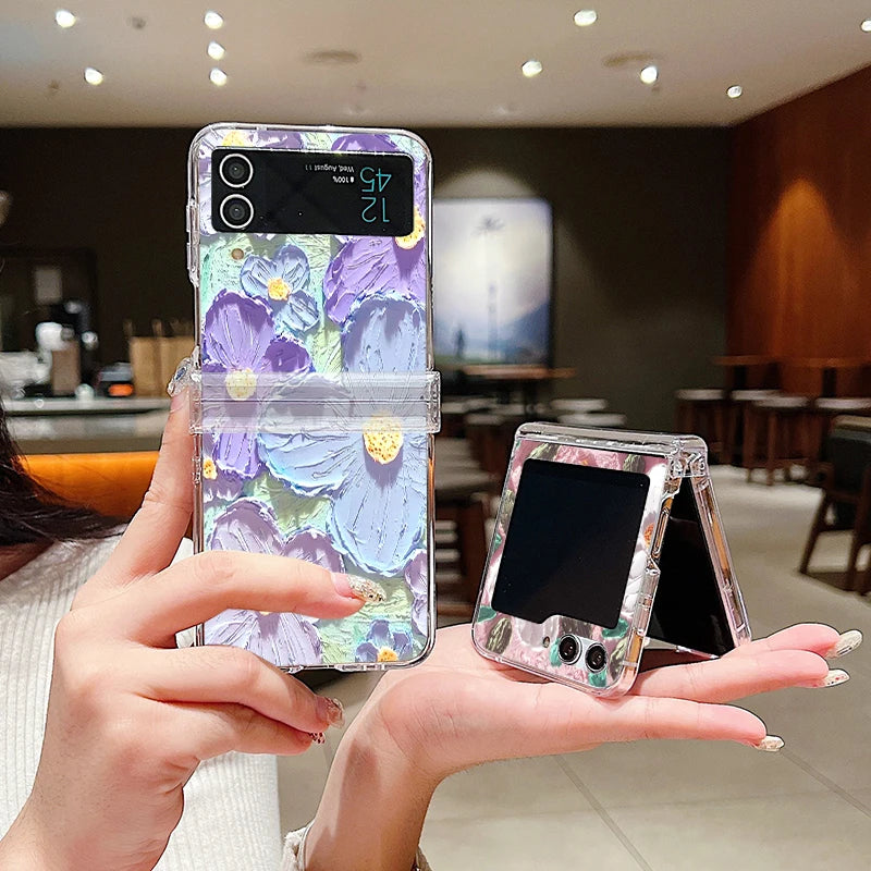 Luxury Oil Painting Samsung Flip Cases