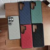 Shockproof Plaid Matte Samsung Galaxy Case