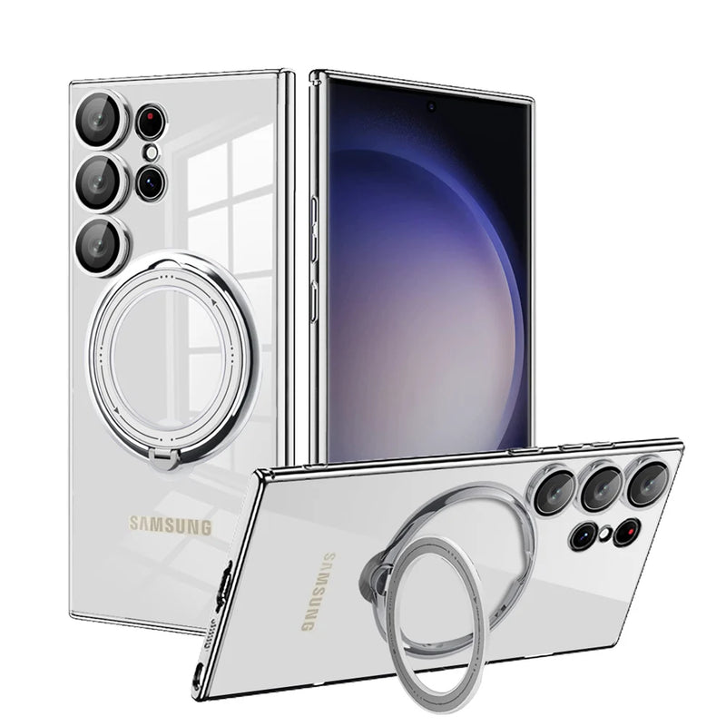 Ocean Breeze Clear Samsung Case - CaseShoppe Samsung S24 Ultra / Silver