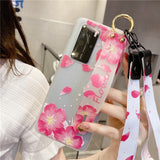 Luxury 3D Relief Flower Samsung Galaxy Cases - CaseShoppe For Samsung S23 / 0H5 / With two lanyards