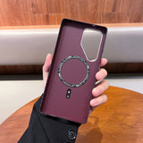 Carbon Fiber Magnetic Samsung Case