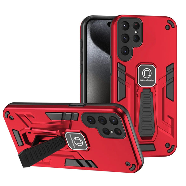 Galaxy Guardian Armor Samsung Case - CaseShoppe Samsung S24 Ulta / Red