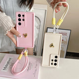 3D Gold Heart Love Samsung Galaxy Case