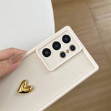 3D Gold Heart Love Samsung Galaxy Case