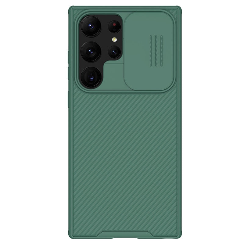 Luxury CamShield Samsung Galaxy Cases - CaseShoppe For Samsung S23 / Camshield Green