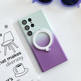 Gradient MagSafe Samsung Cases with Stand Holder - CaseShoppe Samsung S23 / Gray Purple