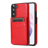 Wallet Card Shock Flip Samsung Galaxy Cases - CaseShoppe For Samsung S23 Ultra / Red
