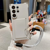 Braided Crossbody Strap Lanyard Phone Case For Samsung Galaxy