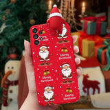 3D Reindeer Santa Snowman Christmas Samsung Galaxy Cases