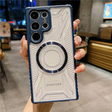 Luxury Clear Shockproof Samsung Galaxy Cases - CaseShoppe For Samsung S23 / Blue