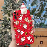 3D Reindeer Santa Snowman Christmas Samsung Galaxy Cases
