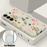 Flower Magsafe Soft Samsung Case