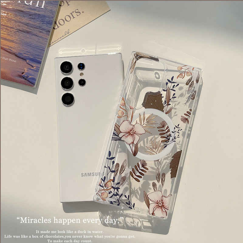 MagSafe Retro Flower Samsung Galaxy Cases - CaseShoppe