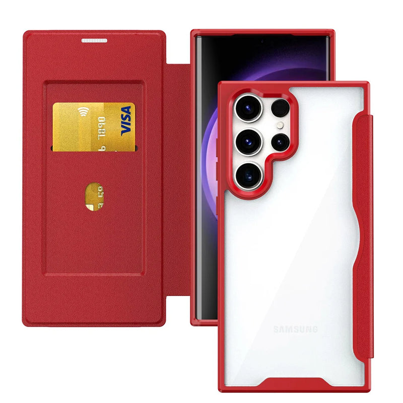 Zen Garden Flip Samsung Case - CaseShoppe Samsung S24 Ultra / Red