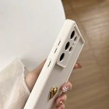 3D Gold Heart Love Samsung Galaxy Case