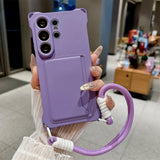 Braided Crossbody Strap Lanyard Phone Case For Samsung Galaxy