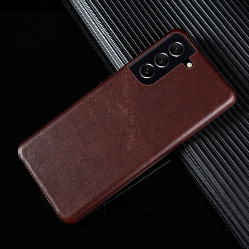 Hand Made Leather Samsung Cases - CaseShoppe Samsung S23 Ultra / Dark Brown