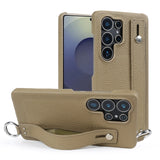 Wristband Strap Leather Samsung Cover