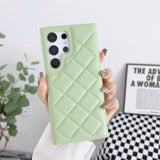 Geometric Diamond Lattice Samsung Galaxy Cases - CaseShoppe For Samsung S23 / Light Green